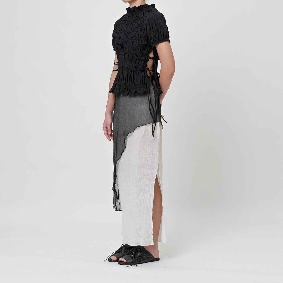 Silk Layered Elena Skirt – Maison Mume