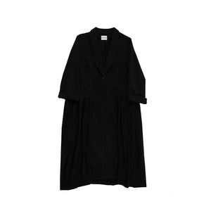 Black-dyed Kassia Long Coat