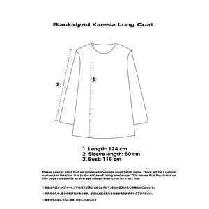 Black-dyed Kassia Long Coat